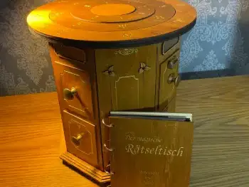 Ausleihe über Nacht – magischer Rätseltisch