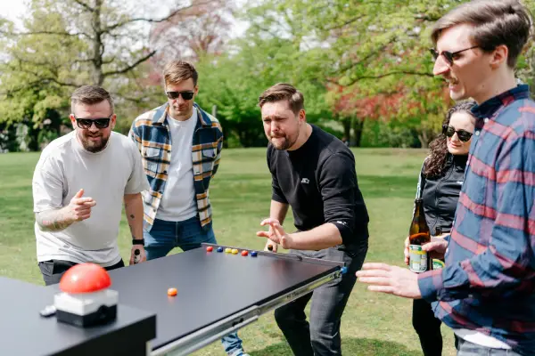 Ein Team zockt am Boller Battle